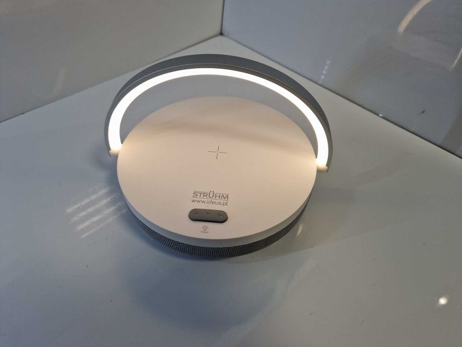 Lampka biurkowa SATURN LED SPEAKER biały głośnik