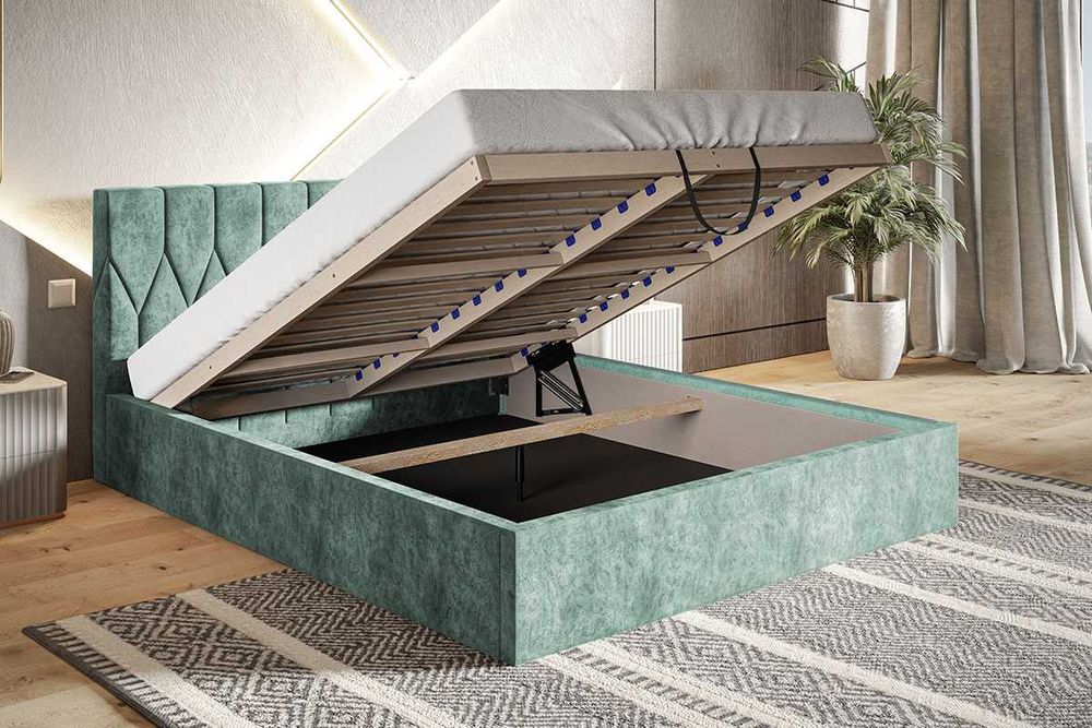 Łóżka Łóżko tapicerowane bed MONAKO 160x200 180x200 POJEMNIK kolor