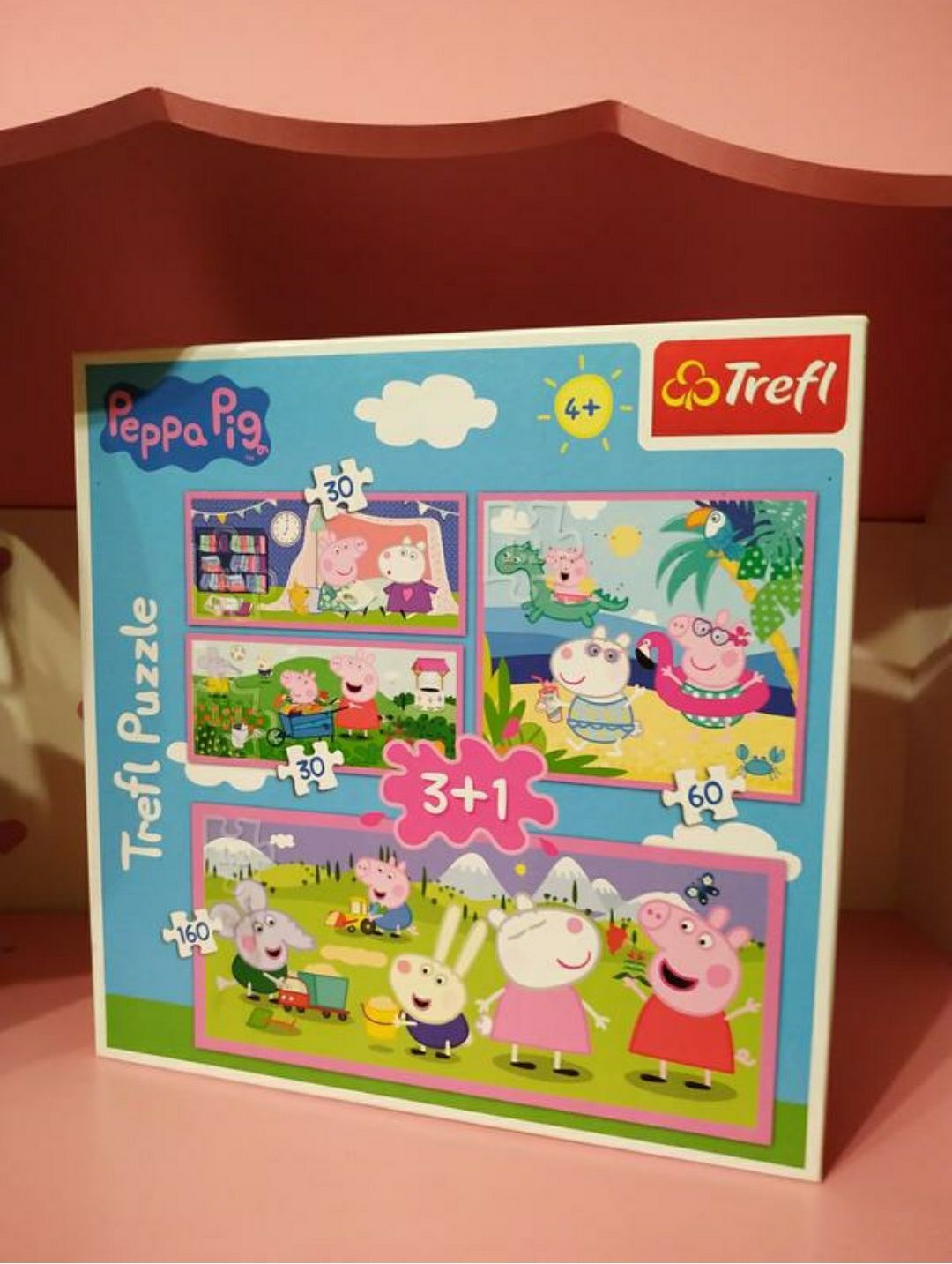 Peppa pig puzzle 3+1 Свінка Пеппа пазли