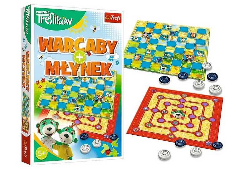 Gra Warcaby Młynek Trefliki 01920 TREFL