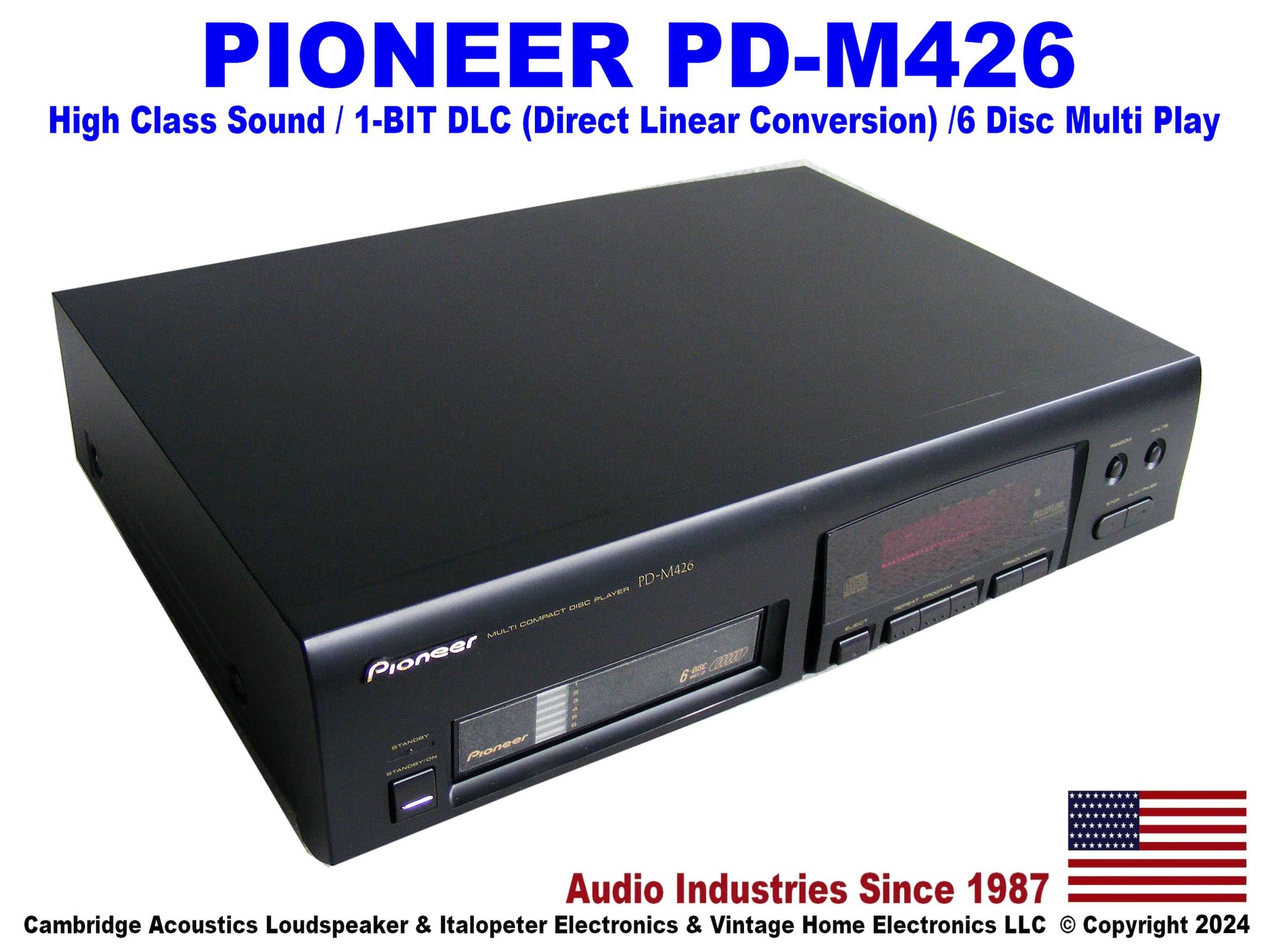 PIONEER PD-M426/ D/A 1 bit /6 Disc Magazine/ 1997r / Nowy Nieużywany