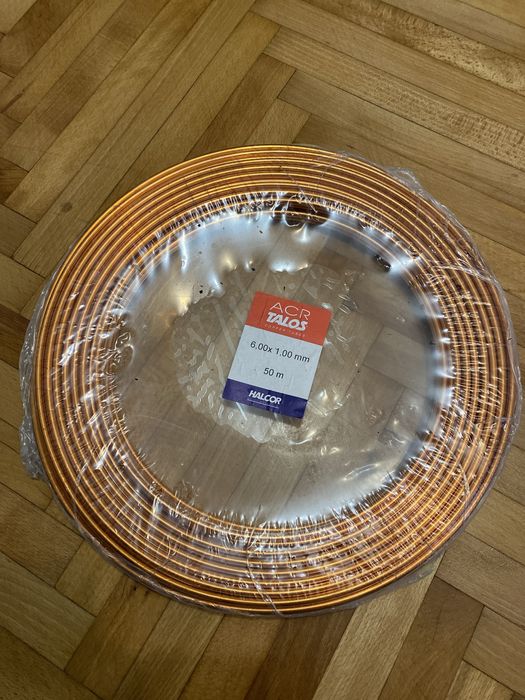 Мідна трубка 6.00 x 1.00 mm 50 метрів