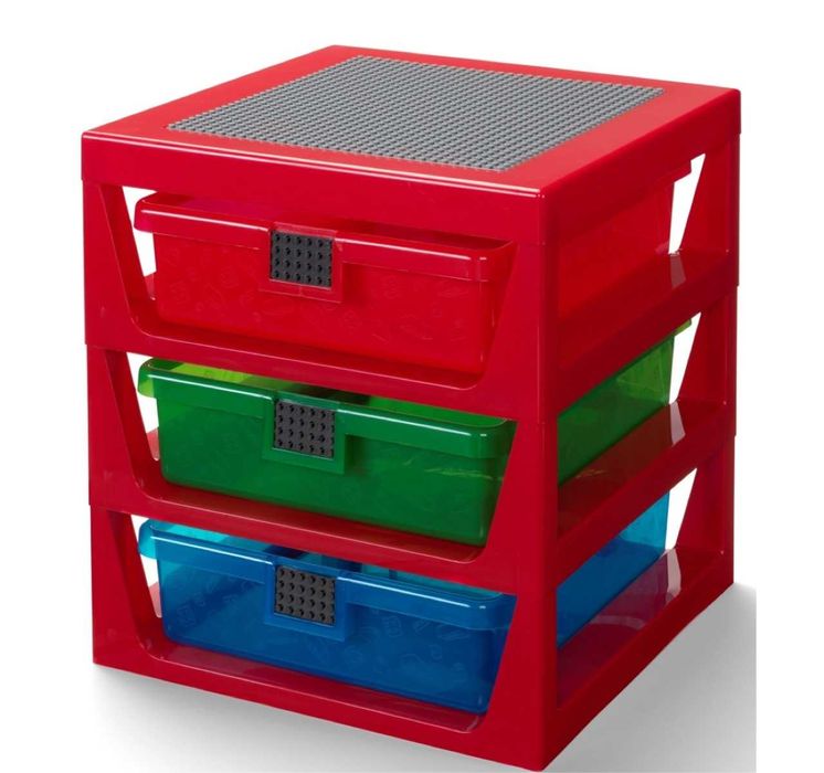 LEGO Regał organizer czerwony