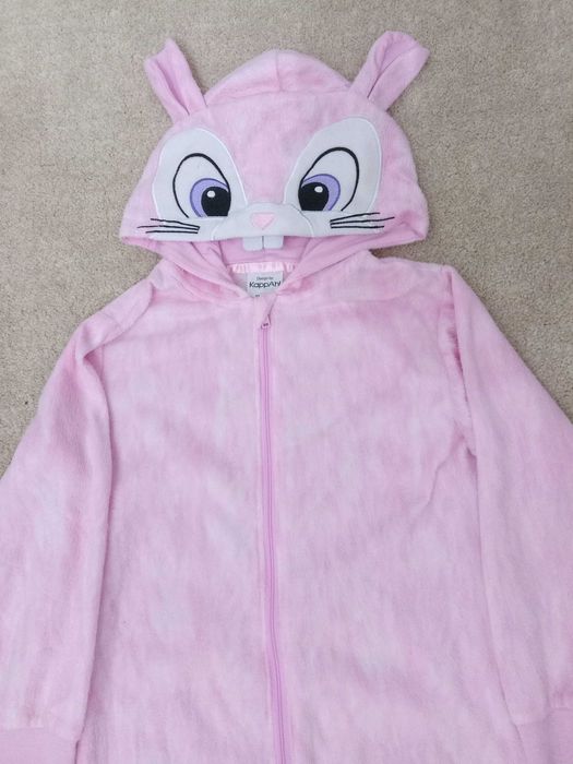 Strój kostium przebranie piżama Zajączek królicze roz 110-116, 5-6 lat