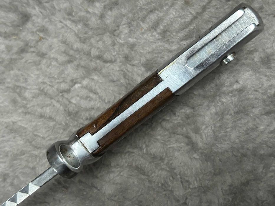 Szwajcarski bagnet z piłą M1914 H. Steimer AG w metalowej pochwie HS