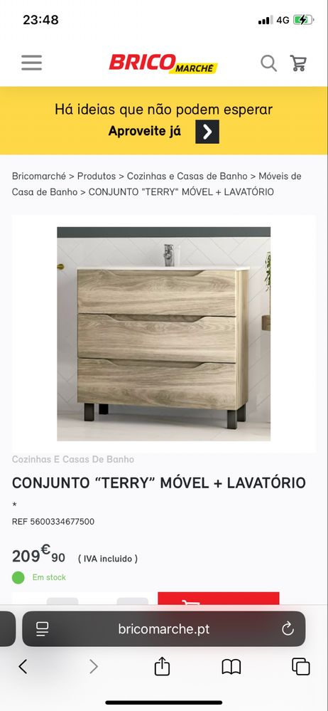 Movel casa de banho nunca usado