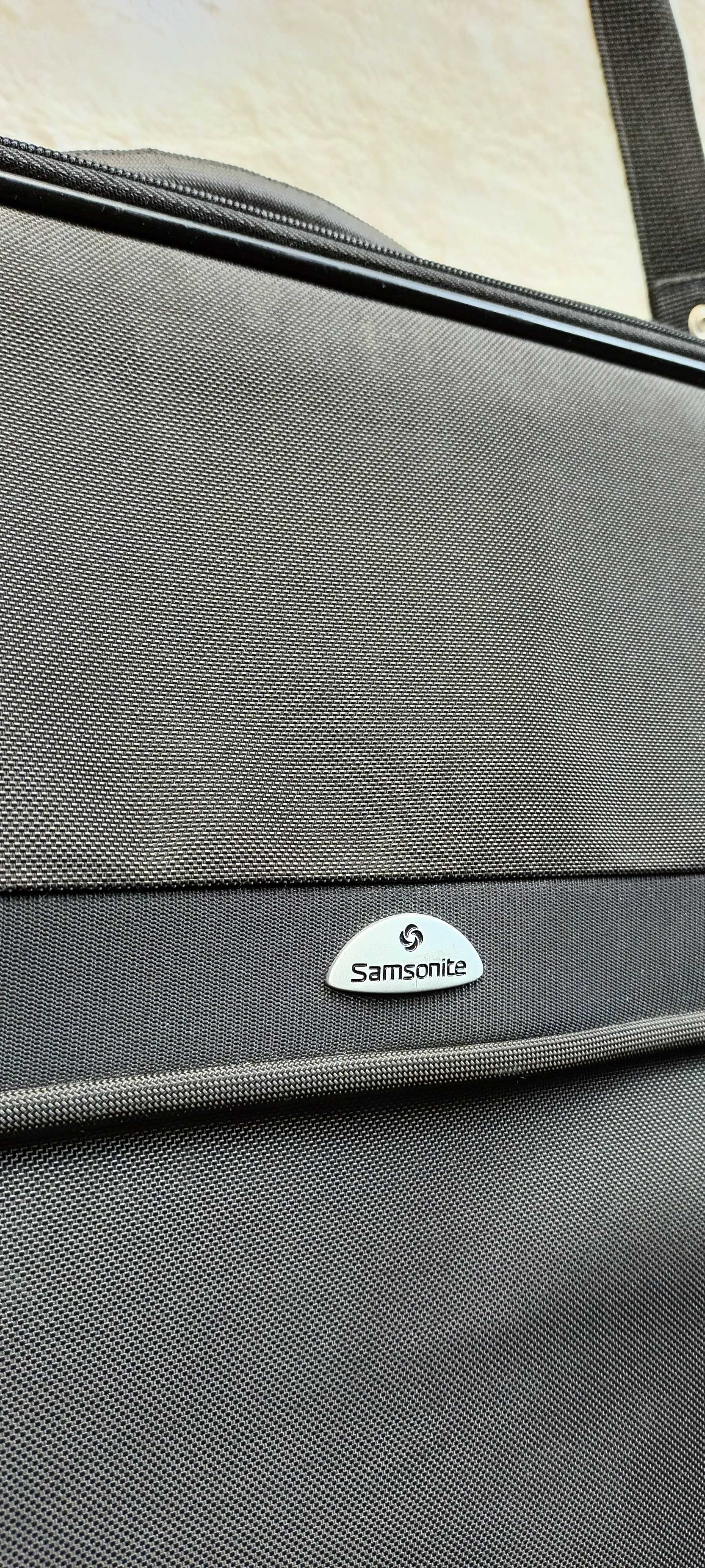 Samsonite Pocono II duża czarna torba na laptopa