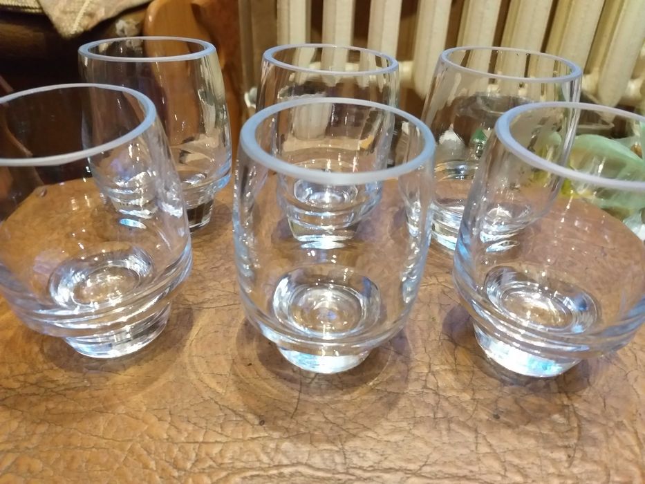 Подсвечник стеклянный 9см набор 6шт