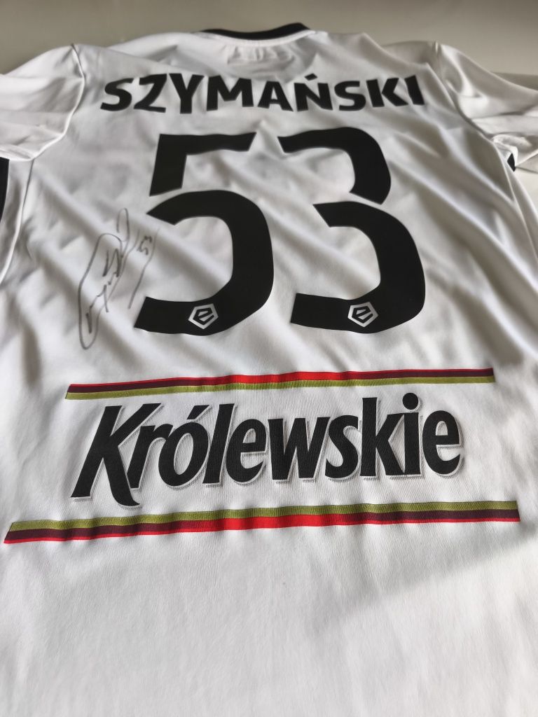 Koszulka Legia Warszawa Szymański 53 autograf adidas