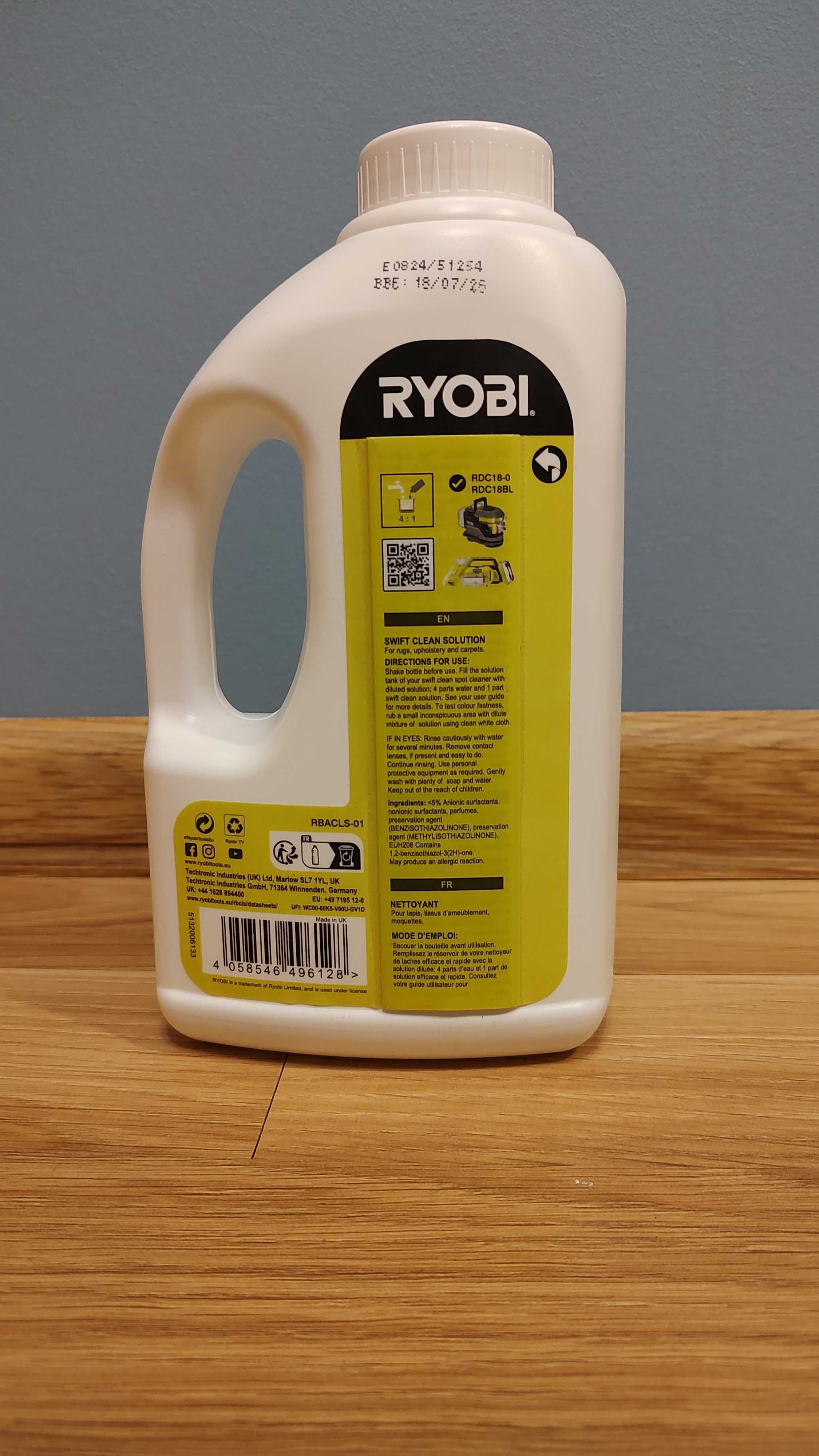 Odplamiacz,  środek czyszczący Ryobi ONE+ Swift Clean RBACLS-01