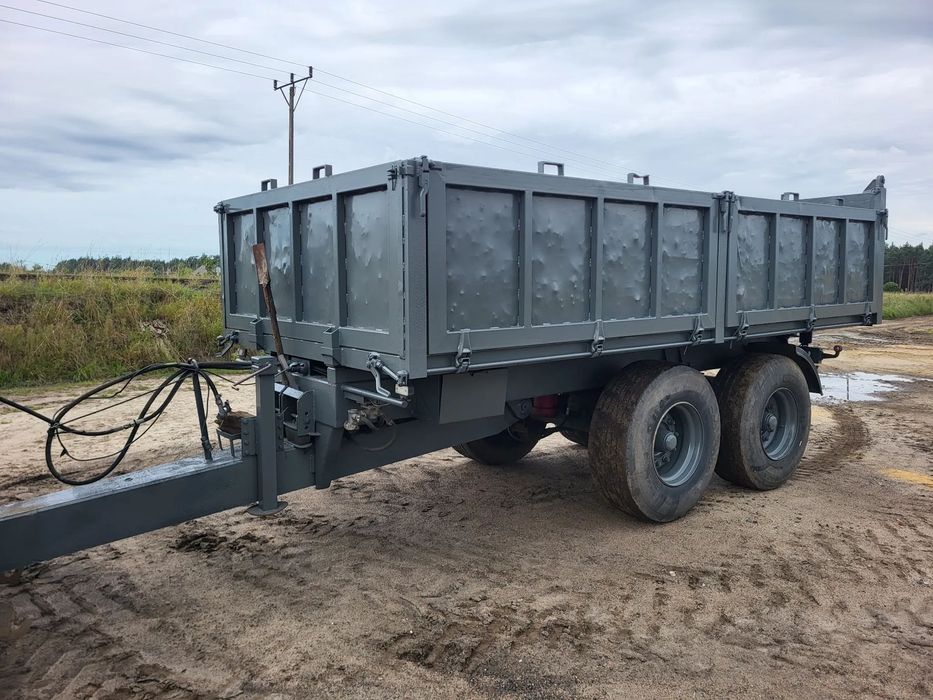 Tandem wywrotka  Przyczepa tandem wywrotka resor skorupowa metaltech