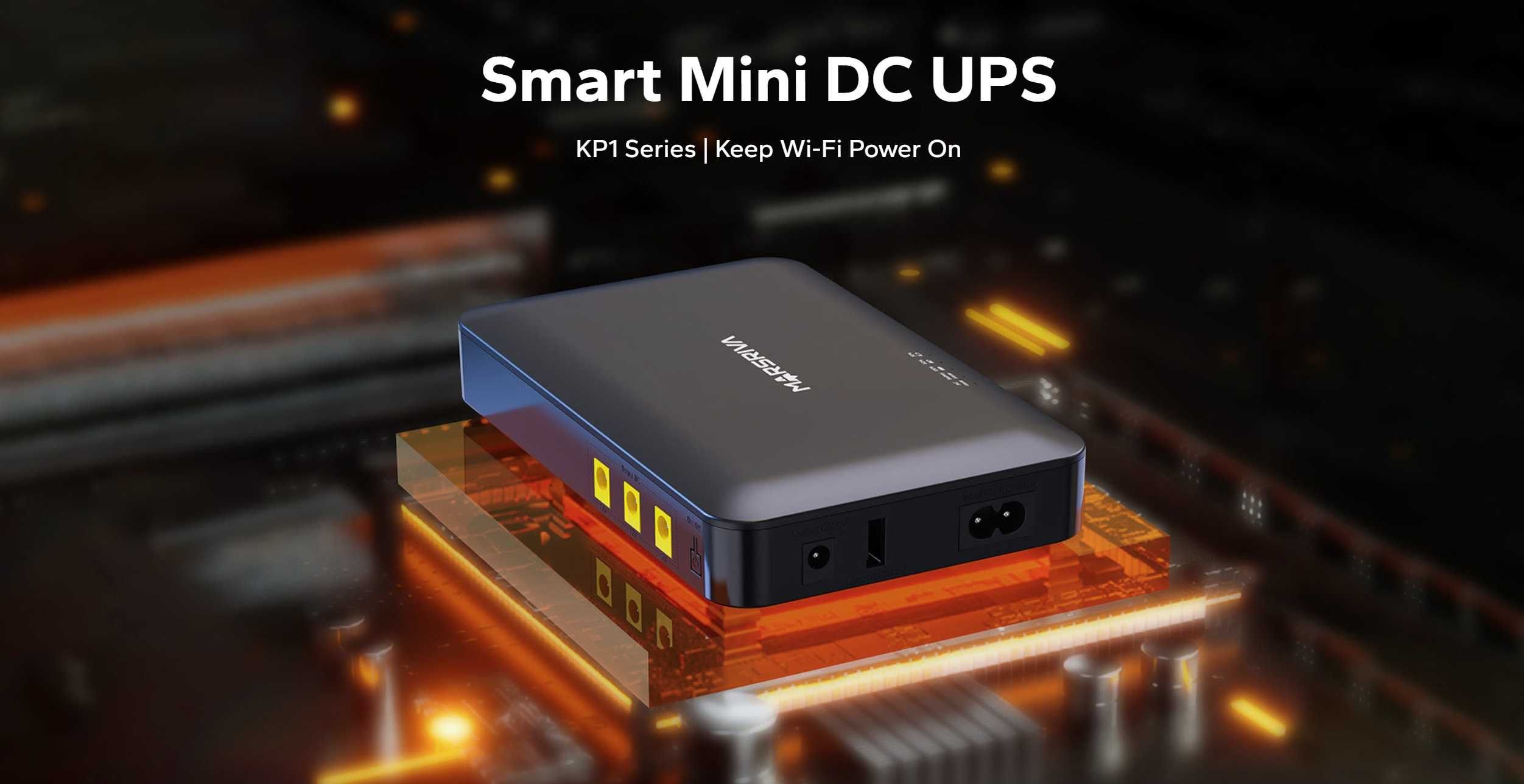 Новый бесперебойник 2.0 А ИБП UPS Marsriva KP1 Plus 16000 мАч