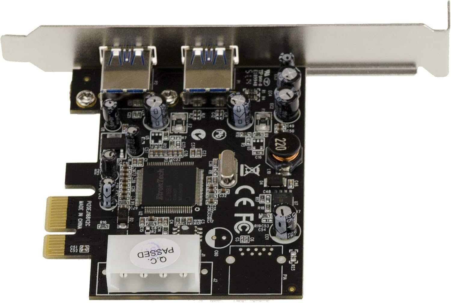 USB3.0 (2000, XP, VISTA, SEVEN, 8, 8.1, 10, 11) KALEA 2 Port PCIe card