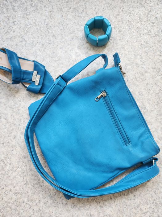 Красива сумка жіноча кольору морської хвилі