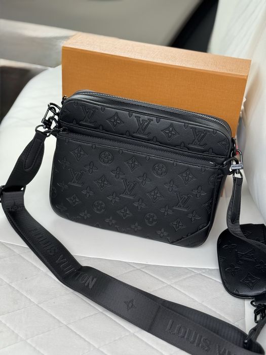 Чоловіча мужская сумка через плече Louis Vuitton 3 в 1
