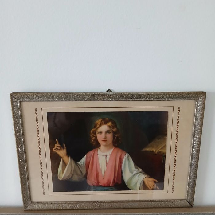 Piękny wydruk religijny w pięknej ramie.