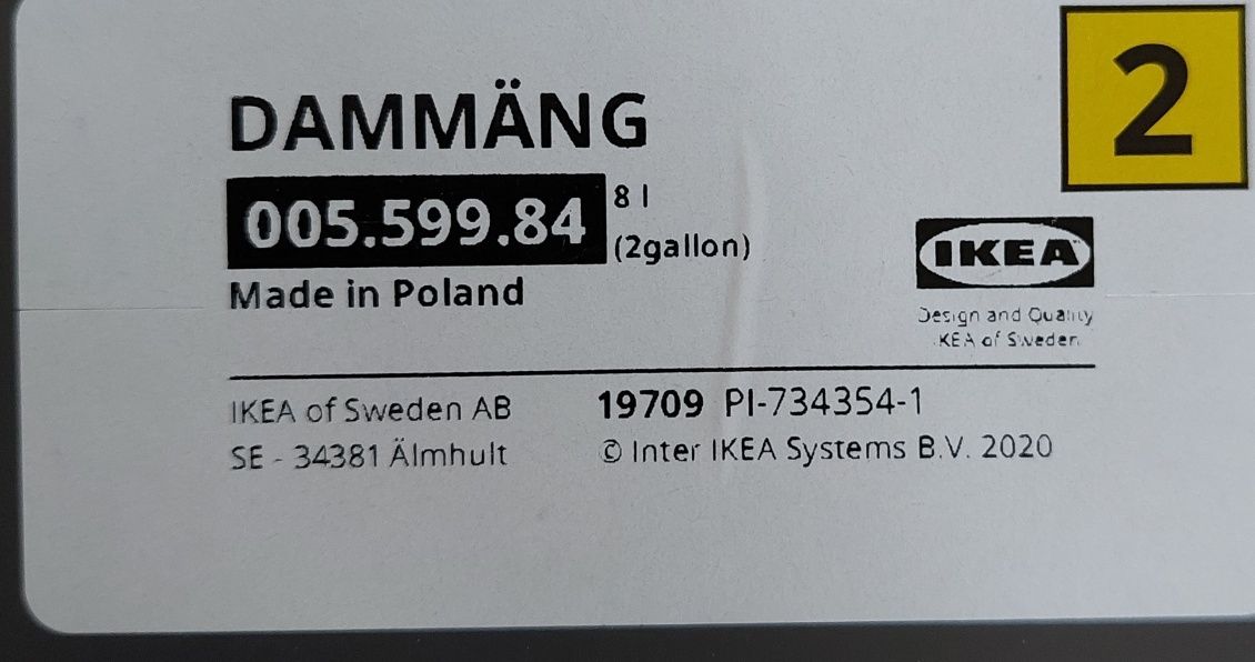 Ikea, kosz na śmieci, 2szt