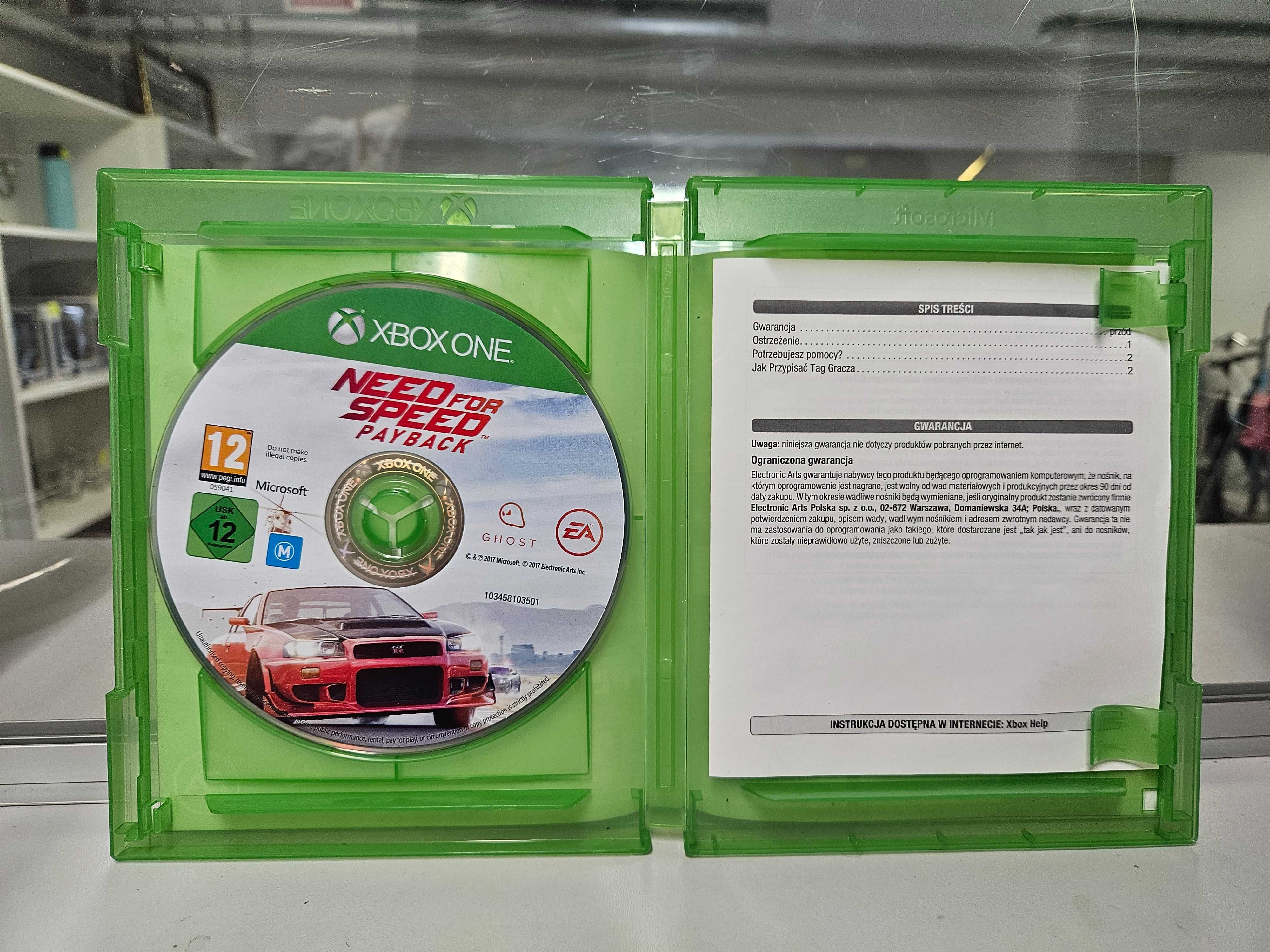 Gra na XBOX One - NFS Payback - Wersja po POLSKU !!!