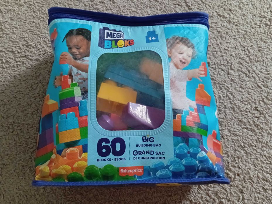 Klocki mega bloks 60 sztuk,1+