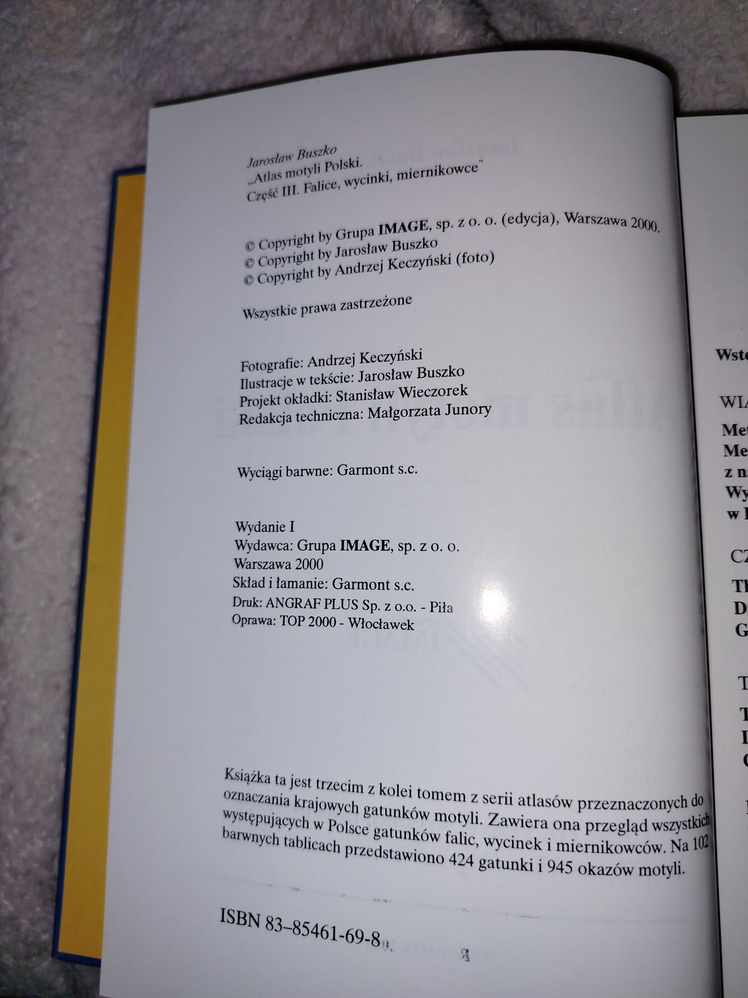 Atlas motyli Polski J. Buszko