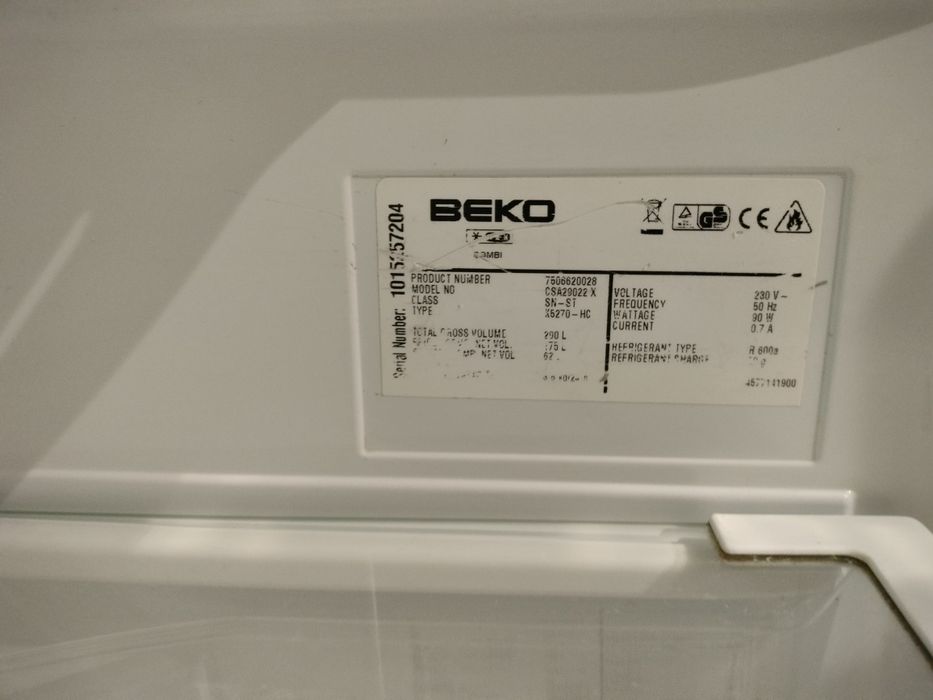 Lodówka Beko A+Energy srebrna