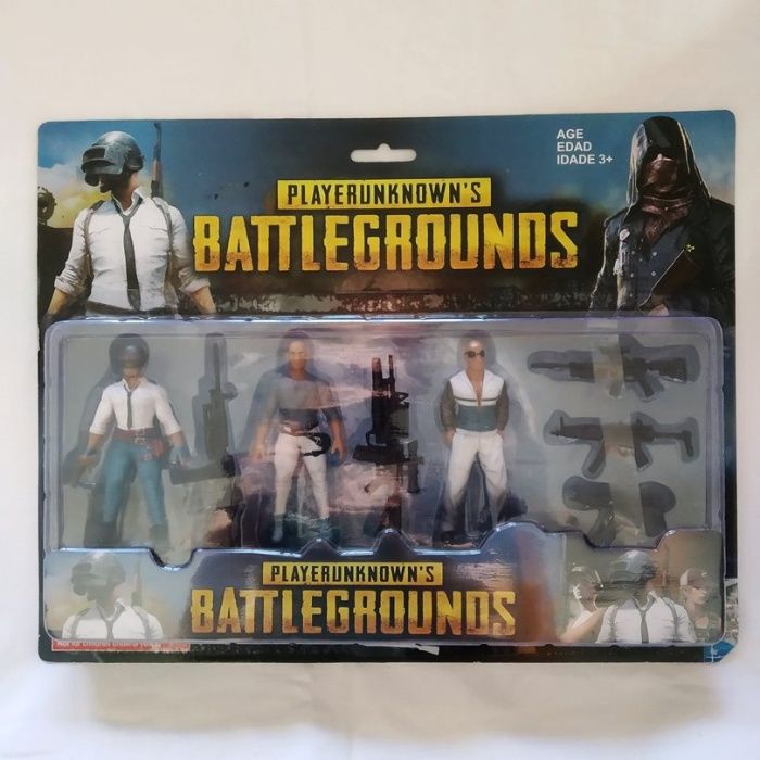 3 Bonecos PUBG Battlegrounds Playerunknows's Novos em caixa