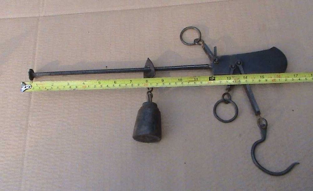 Zabytkowa waga wisząca - Sygnowana - Duża Rzadkość