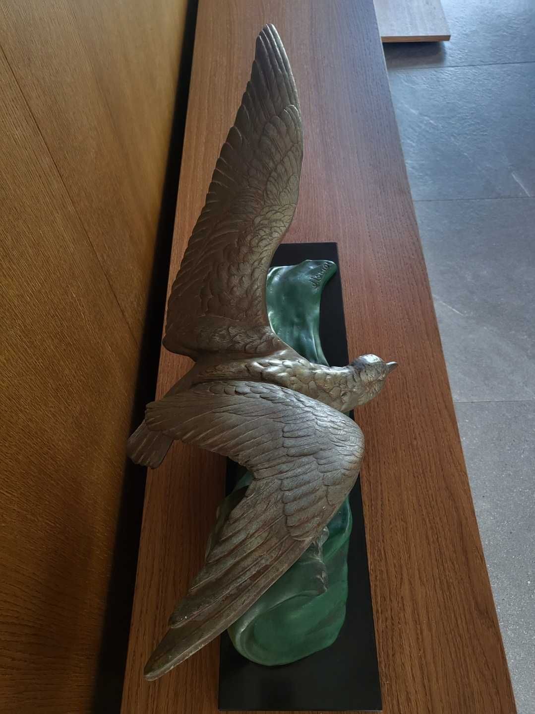 J.LORIOT  Mewa w locie "la mouette" 1920 Art Deco, 70 cm ,