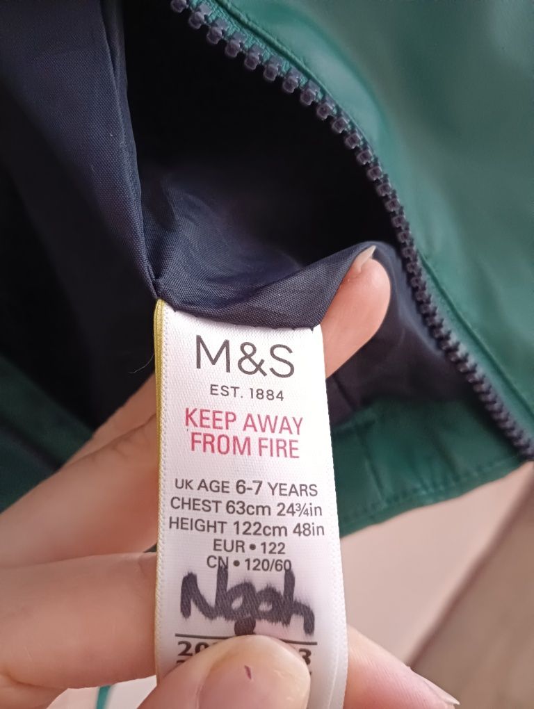 Дощовик на флісі дитячий Marks and Spencer 122р