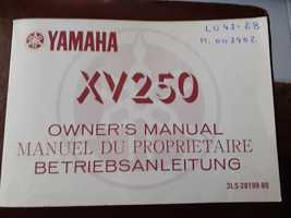 Yamaha XV250 manual do proprietário