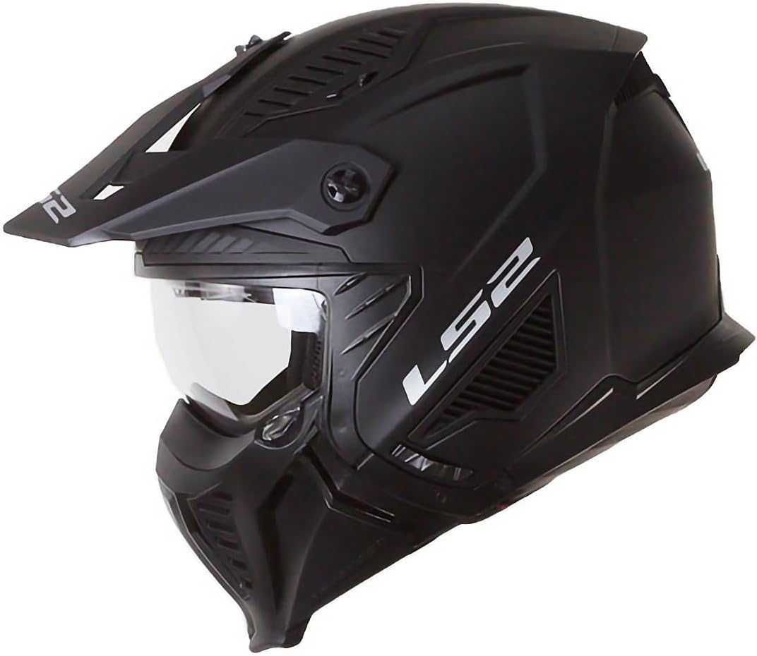 LS2, crossoverowy kask motocyklowy DRIFTER solid mat black 2206, L
