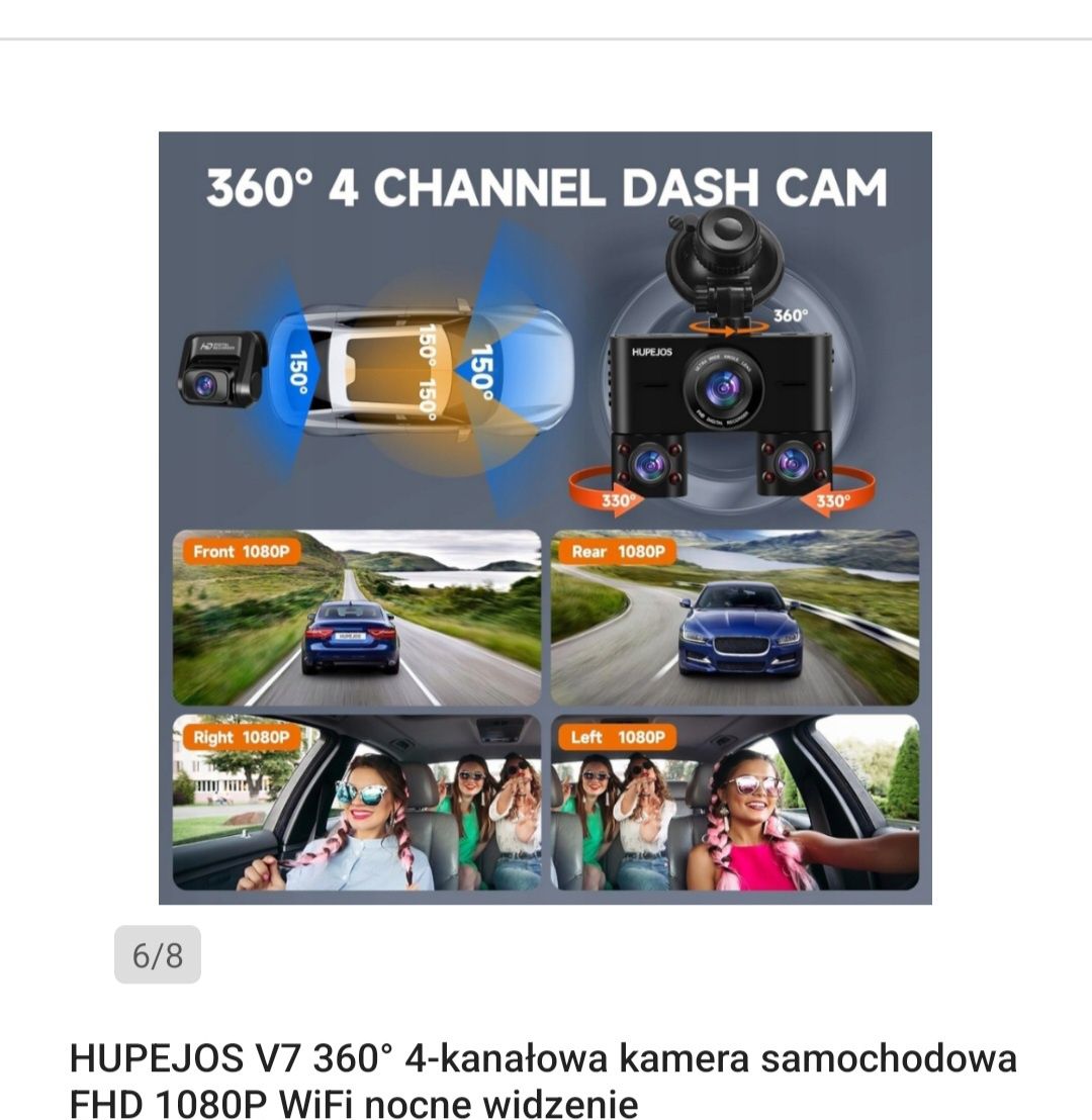 Sprzedam kamerke samochodowa 360 stopni