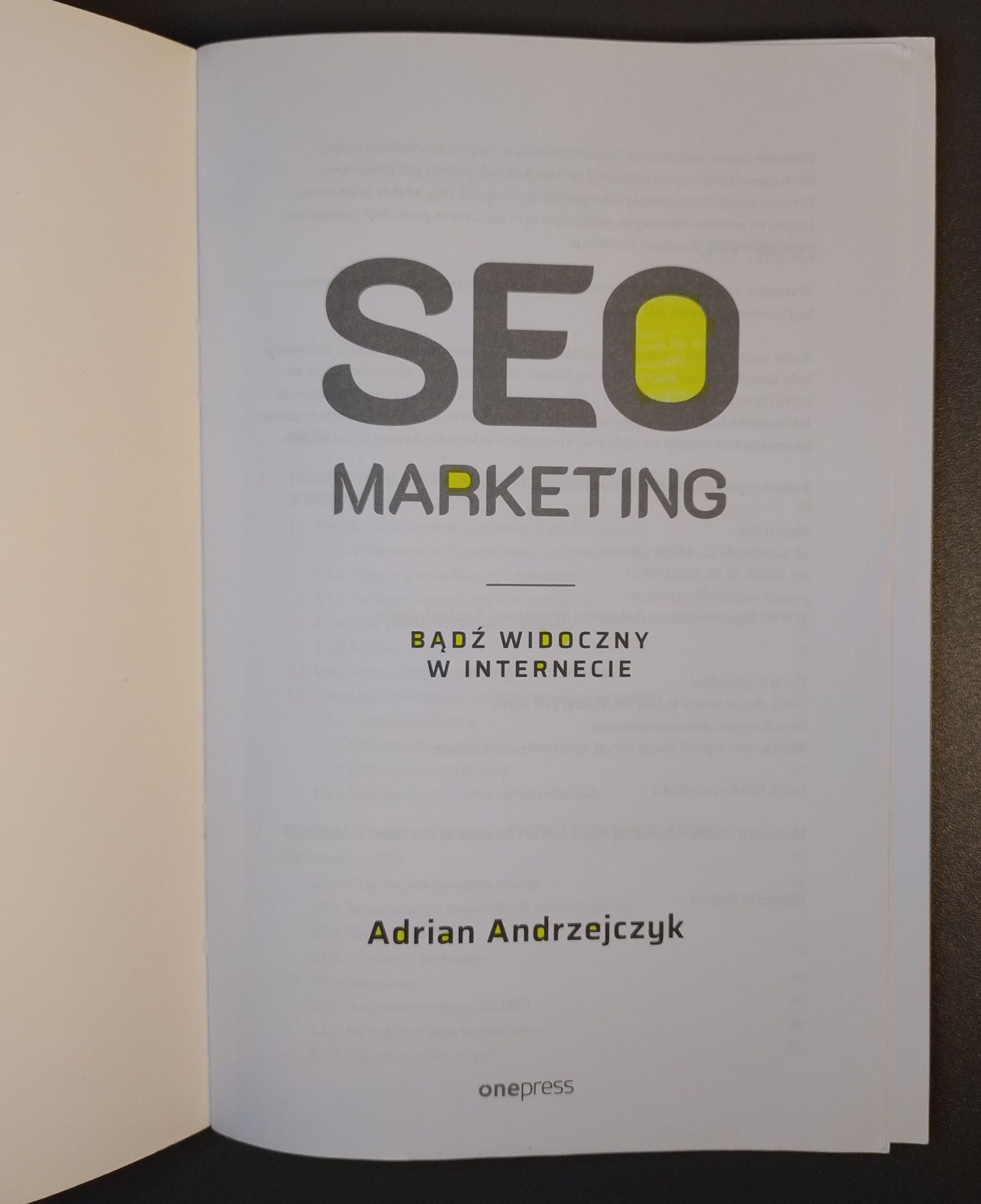 SEO marketing. Adrian Andrzejczyk