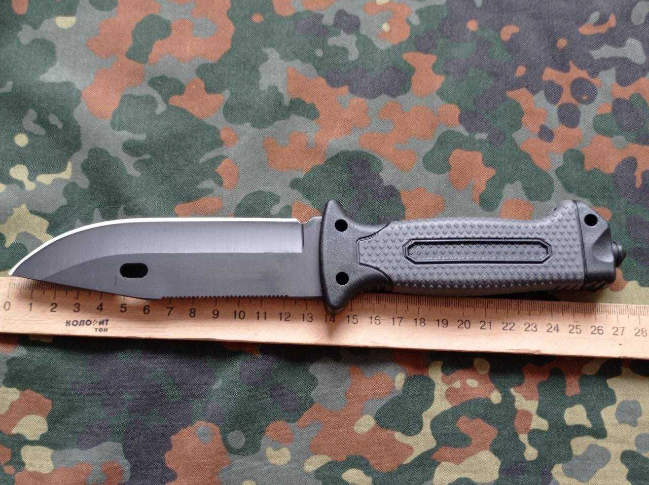 Тактичний ніж Columbia 4038A 27см огниво,точилка,свисток,склобій,ножни