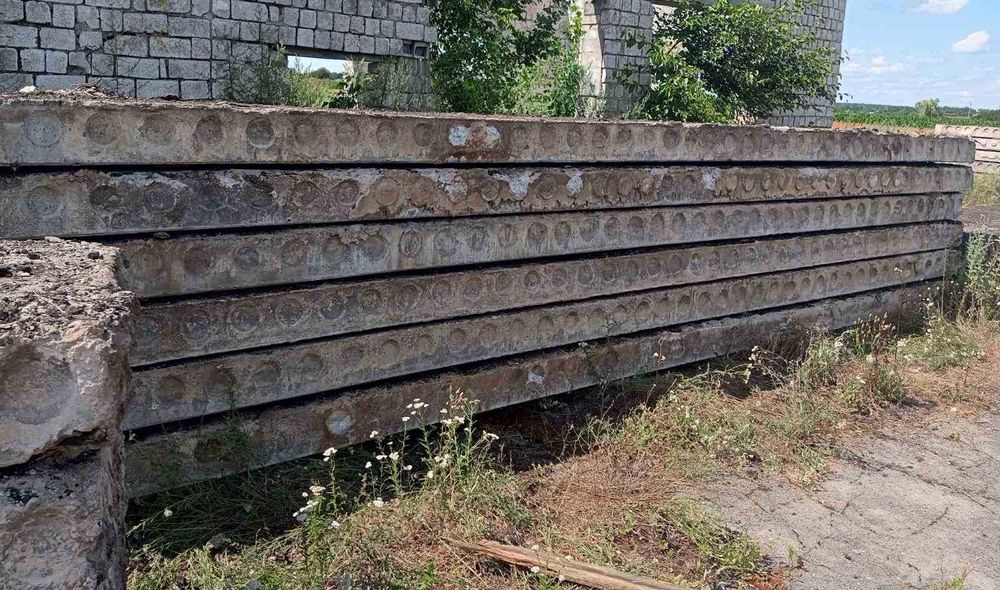 Плиты пустотные 12 м, 6 м. и 5,8 м. б/у