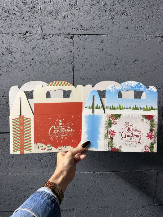 пакет коробка подарунковий новорічний різдвяний