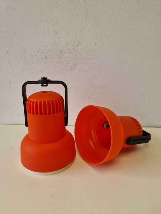 dwa klosze do lampy PRL