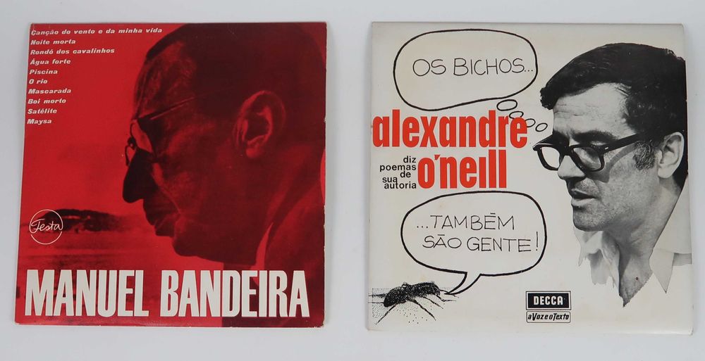 Disco Singles 7" raros, poemas falados, CADA