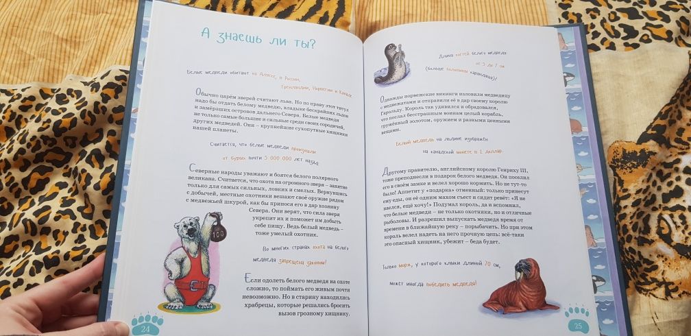 Книга "Я белый медведь" большого формата твердая обложка на русском