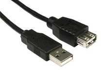 Przedłużacz kabel USB z dwoma końcówkami USB typu A gn-wt  2 m