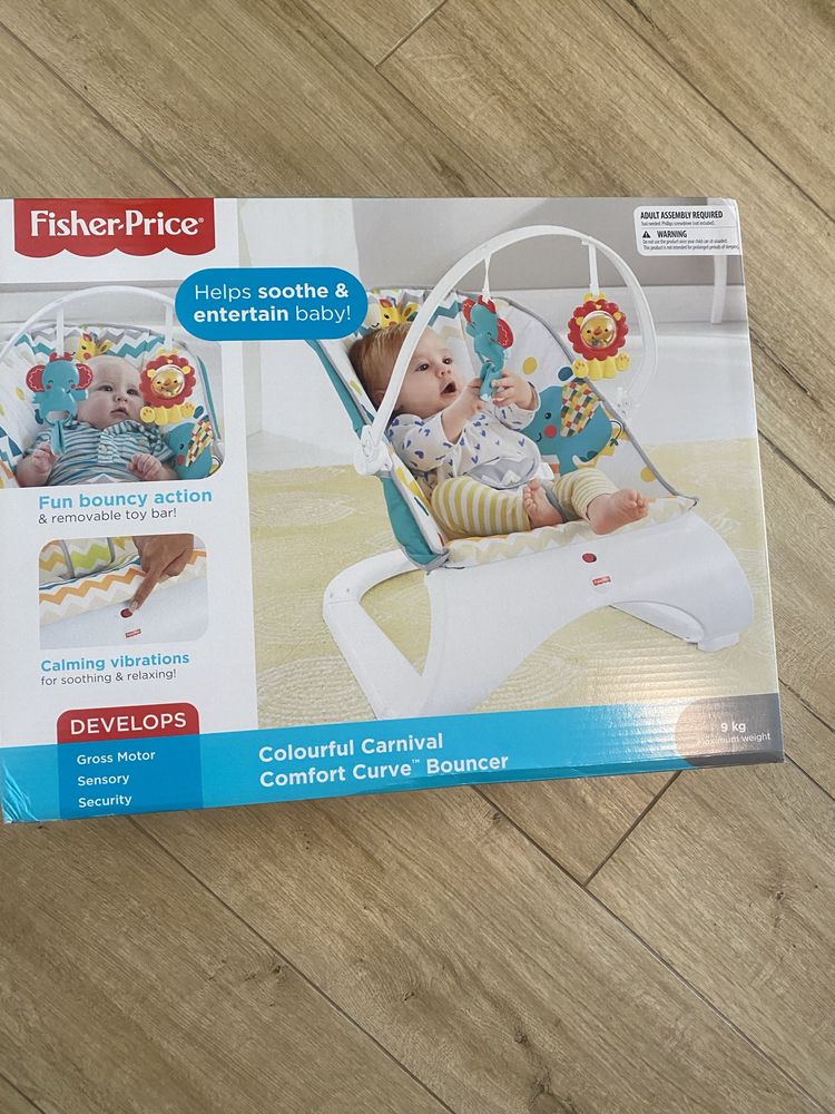 іграшкове Крісло-гойдалка качалка 3в1 КОМФОРТ FISHER PRICE