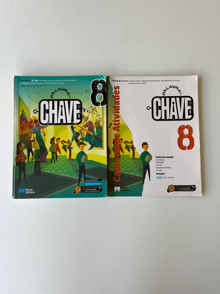 Manual de Português 8.º Ano + Caderno de Atividades (bom estado)
