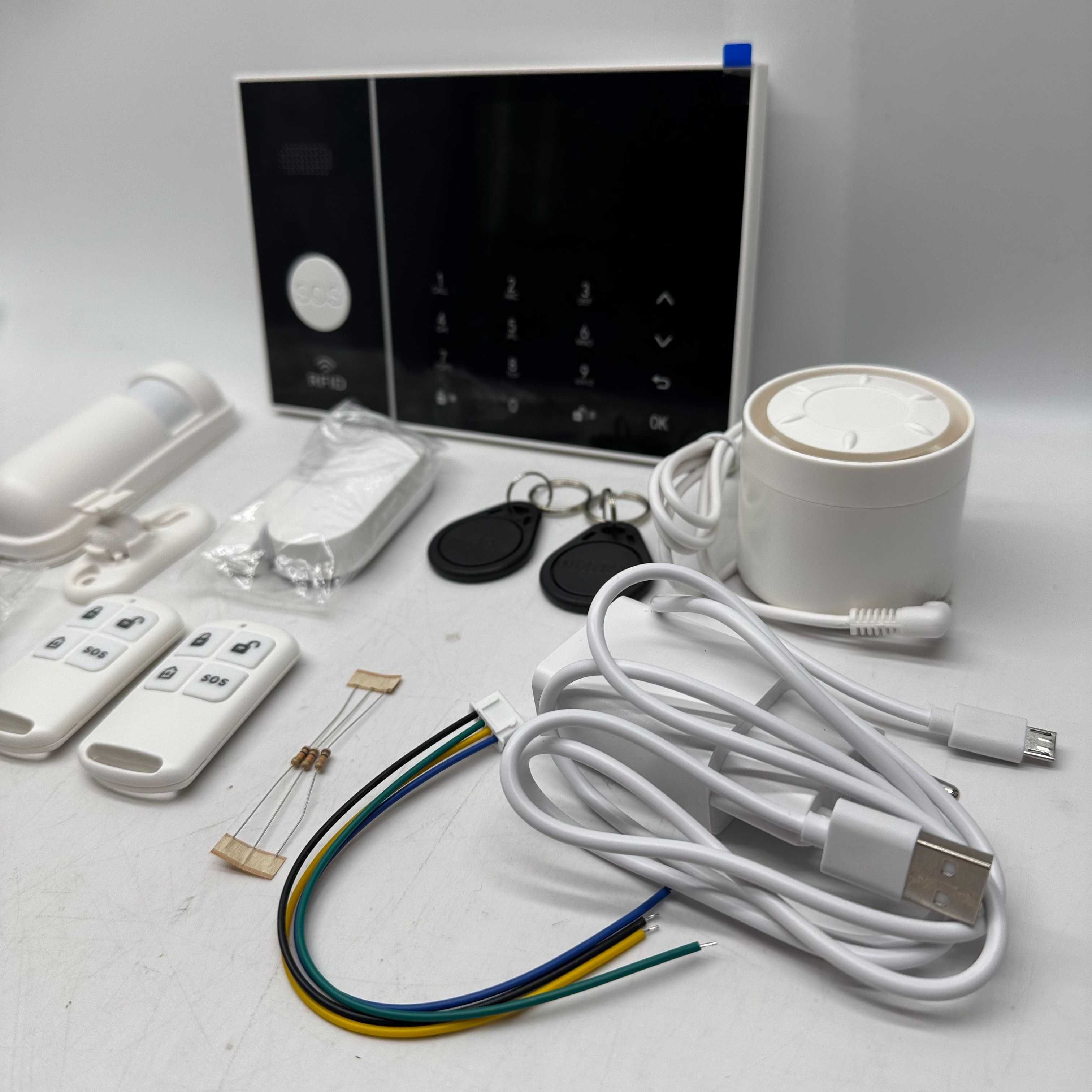 Bezprzewodowy alarm LCD2.4' GSM WiFi TUYA Smart po polsku