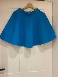 Niebieska bawełniana spódnica firmy Lemonada r.36 S z podszewką