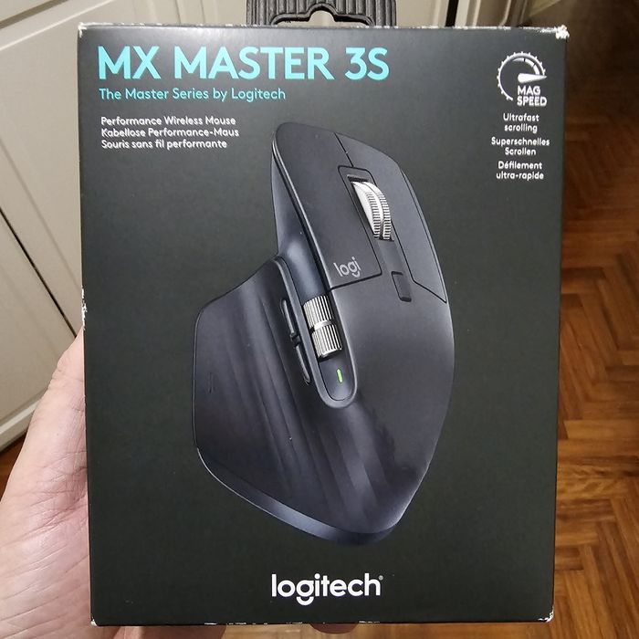 Novo - Rato LOGITECH MX Master 3S (Bluetooth - 8000 dpi - Cinzento)