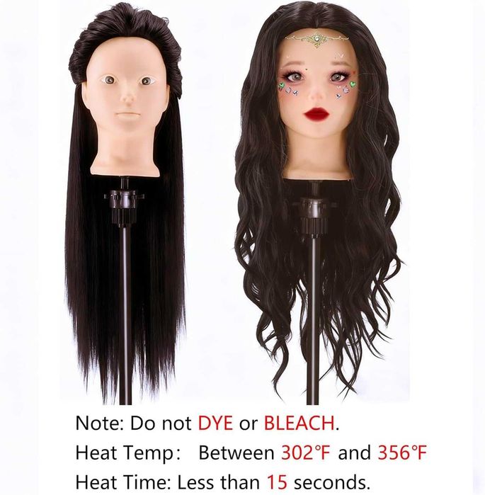 Główka Fryzjerska NOWA Ciemne Włosy