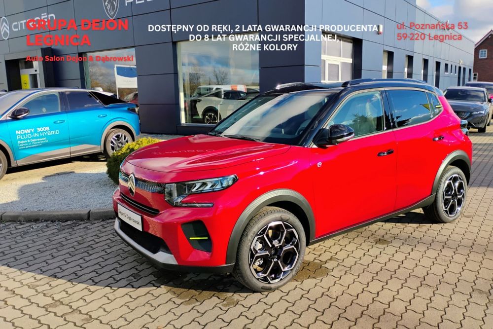 Citroën C3 Citroën e-C3 113KM MAX, tani w najmie! Polisa 1%