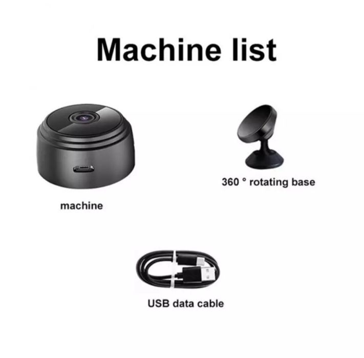 Mini câmara vigilância nova em caixa