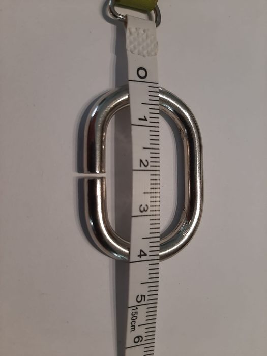 Kółko owal 30mm srebrny