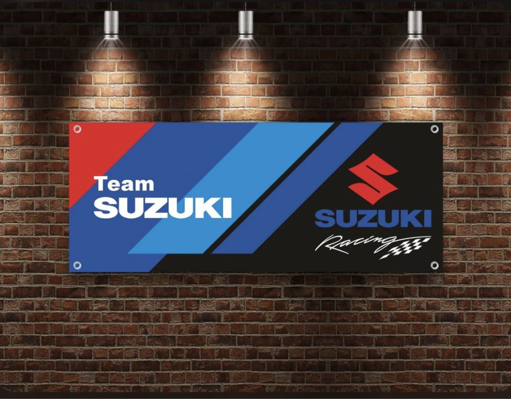 Baner plandeka Suzuki Racing Team 150x60cm